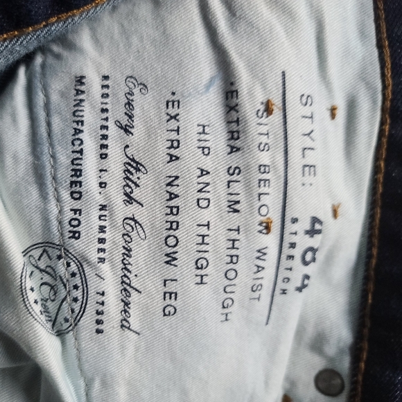 J.Crew 484 Slim Stretch Kurabo Japanese Denim - Picture 3 of 3